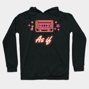 Cassette As If Neon Hoodie